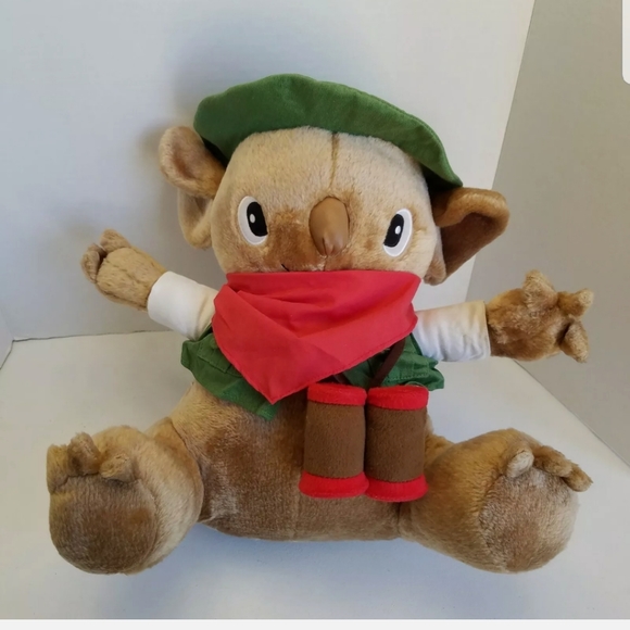 Crayola Crayon Koala Bear Explorer Scout Elf Plush Toy Binoculars Hat 2005 - Picture 3 of 7